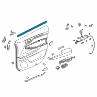 OEM 2018 Honda Odyssey Weatherstrip, R. FR. Door (Inner) Diagram - 72335-THR-A01