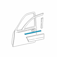 OEM Lincoln Town Car Belt Weatherstrip Diagram - YW1Z-5421453-AB