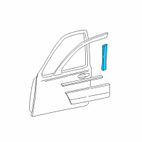 OEM 2010 Lincoln Town Car Window Molding Diagram - 4W1Z-5420555-AAA