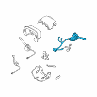 OEM 2002 Cadillac Seville Switch Asm, Turn Signal & Headlamp Dimmer Diagram - 26093711