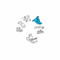 OEM 2000 Toyota Tundra Mount Bracket Diagram - 12315-62060