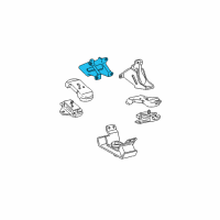 OEM 2002 Toyota Tundra Mount Bracket Diagram - 12311-62050