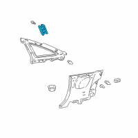 OEM 2004 Toyota Celica Pillar Trim Diagram - 62411-20400