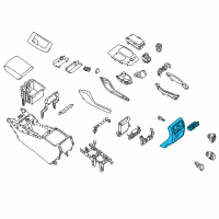 OEM Infiniti QX60 Finish Console Diagram - 96931-9NB2A