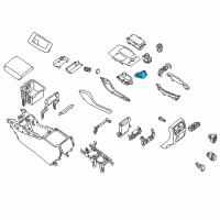 OEM Nissan Pathfinder Case-Inner, Cigarette Lighter Socket Diagram - 25336-3JA0A