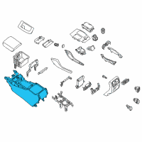 OEM 2014 Infiniti QX60 Body - Console Diagram - 96911-9NB1B