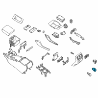 OEM 2015 Infiniti QX60 Heat Seat Switch Assembly Diagram - 25500-3JA0A