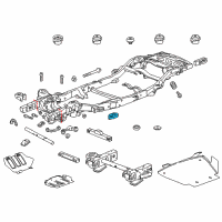 OEM 2015 Cadillac Escalade ESV Mount Bracket Diagram - 22907421