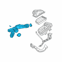 OEM 2021 Jeep Gladiator Air Cleaner Hose Diagram - 68257027AD