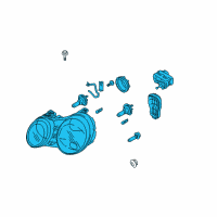 OEM Kia Amanti Passenger Side Headlight Assembly Diagram - 921023F150
