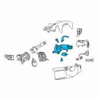 OEM 2015 Chevrolet Trax Lock Housing Diagram - 84624982