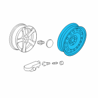 OEM 2003 Saturn Vue Wheel, Spare Diagram - 9593686