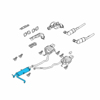 OEM 2006 BMW X5 Centre Muffler Diagram - 18-10-7-526-389