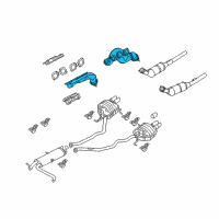OEM 2006 BMW X5 Exhaust Manifold Diagram - 11-62-7-529-485