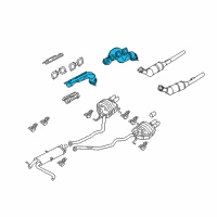 OEM 2005 BMW X5 Exhaust Manifold Diagram - 11-62-7-529-485