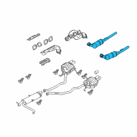 OEM BMW X5 Catalytic Converter Diagram - 18-30-7-526-385