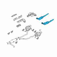 OEM 2006 BMW X5 Catalytic Converter Diagram - 18-30-7-526-385