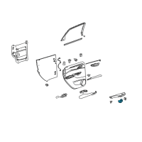 OEM Cadillac SRX Window Switch Diagram - 20987821