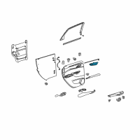 OEM 2012 Cadillac SRX Handle, Inside Diagram - 22766364