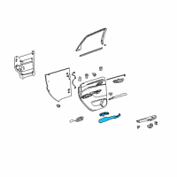 OEM Cadillac Armrest Diagram - 22786331