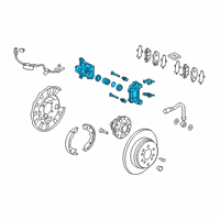 OEM 2021 Honda Ridgeline Rear Caliper Sub-Assembly Diagram - 43018-TGS-A00