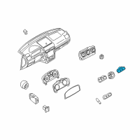 OEM 2007 Ford Fusion Hazard Switch Diagram - 6E5Z-13D730-AA