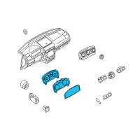 OEM 2009 Mercury Milan Cluster Assembly Diagram - 9E5Z-10849-F