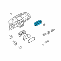 OEM Mercury Dash Control Unit Diagram - 8E5Z-19980-B