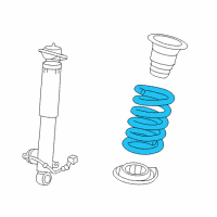 OEM 2013 Cadillac SRX Coil Spring Diagram - 22808431