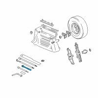 OEM 1999 Chevrolet K1500 Wrench Diagram - 15659721