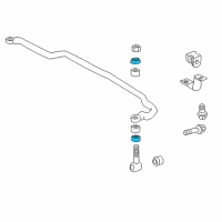 OEM 2002 Lexus LX470 RETAINER, Cushion Diagram - 90948-02180