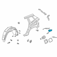 OEM 2021 Honda Pilot Actuator Assy., Fuel Lid Diagram - 74700-TG7-A01