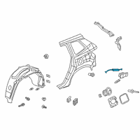 OEM 2017 Honda Pilot Cable, Fuel Lid Opener Diagram - 74411-TG7-A01