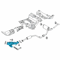 OEM 2015 Ford Transit Connect Converter & Pipe Diagram - EV6Z-5E212-A