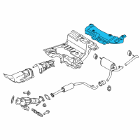 OEM Ford Transit Connect Heat Shield Diagram - DV6Z-5811434-E