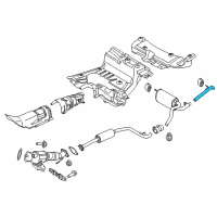 OEM 2015 Ford Transit Connect Tail Pipe Diagram - DV6Z-5255-F