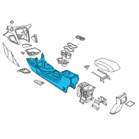 OEM Dodge Dart Console-Base Diagram - 1YZ07DX9AC