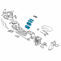 OEM Dodge Dart CUPHOLDER-Console Mounted Diagram - 1TW51DX9AD