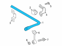 OEM 2020 Toyota Camry Stabilizer Bar Diagram - 48812-06220