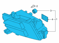 OEM 2021 Kia Sorento Lamp Assy-Fr Fog, Lh Diagram - 92201R5000