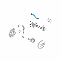 OEM Infiniti G37 Hose Brake Rear Diagram - 46210-EG03C