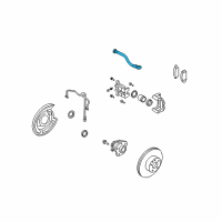 OEM 2010 Infiniti G37 Hose Brake Rear Diagram - 46210-EG03C