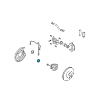 OEM 2013 Nissan GT-R Seal-Grease, Rear Hub Diagram - 39252-AR76D