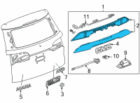 OEM GMC Acadia Applique Panel Diagram - 84378412