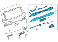 OEM GMC Applique Diagram - 84431662