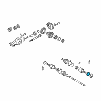 OEM Infiniti M35 Sensor Rotor-Anti SKID Rear Diagram - 47950-EG000