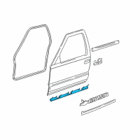 OEM 1998 Chevrolet S10 Weatherstrip Asm-Front Side Door Lower <Use 1C5K Diagram - 15735055