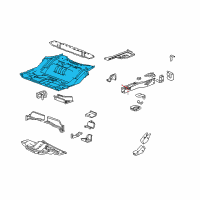 OEM 2010 GMC Terrain Rear Floor Pan Diagram - 20959584