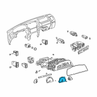 OEM 2002 Toyota 4Runner Speedometer Assy Diagram - 83220-35430