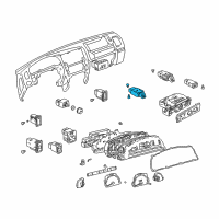 OEM Toyota 4Runner Switch Assy, Rear Window Defogger Diagram - 84790-35010